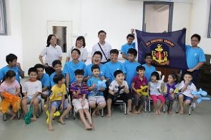 Children and staff together at Wings Melaka