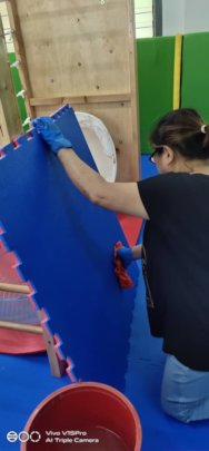 Sanitised the stimulation room